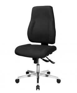 Topstar Bürostuhl P91 - Webstoff / Aluminium - Schwarz / Silber