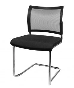 Topstar Freischwinger Visit 20 Net - Netz- & Webstoff / Stahl - Schwarz / Chrom