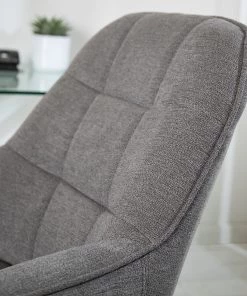 Furnitive Bürostuhl Valady II - Microfaser / Eisen - Grau / Chrom -Deutschland Stühle Verkaufs-Shop 1000230741 220629 030 DETAILS P000000001000230741