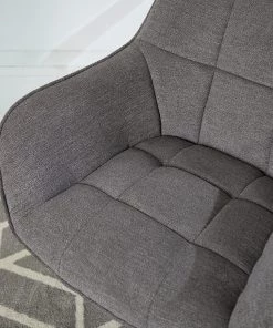 Furnitive Bürostuhl Valady II - Microfaser / Eisen - Grau / Chrom -Deutschland Stühle Verkaufs-Shop 1000230741 220629 031 DETAILS P000000001000230741