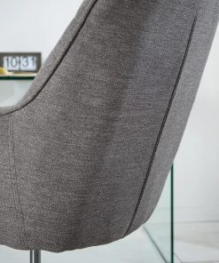 Furnitive Bürostuhl Valady II - Microfaser / Eisen - Grau / Chrom -Deutschland Stühle Verkaufs-Shop 1000230741 220629 032 DETAILS P000000001000230741