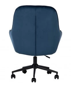 Furnitive Bürostuhl Valady I - Samt / Eisen - Blau / Schwarz -Deutschland Stühle Verkaufs-Shop 1000230746 220322 032 DETAILS P000000001000230746