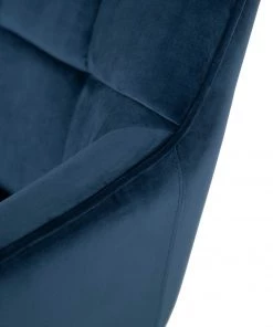 Furnitive Bürostuhl Valady I - Samt / Eisen - Blau / Schwarz -Deutschland Stühle Verkaufs-Shop 1000230746 220322 035 DETAILS P000000001000230746