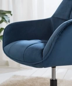 Furnitive Bürostuhl Valady I - Samt / Eisen - Blau / Schwarz -Deutschland Stühle Verkaufs-Shop 1000230746 220629 021 MOOD DETAILS P000000001000230746 mood
