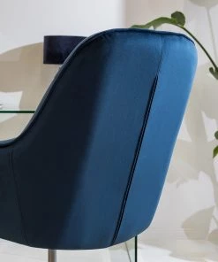 Furnitive Bürostuhl Valady I - Samt / Eisen - Blau / Schwarz -Deutschland Stühle Verkaufs-Shop 1000230746 220629 022 MOOD DETAILS P000000001000230746 mood