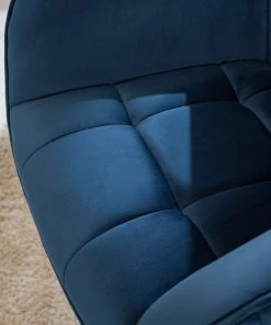 Furnitive Bürostuhl Valady I - Samt / Eisen - Blau / Schwarz -Deutschland Stühle Verkaufs-Shop 1000230746 220629 024 MOOD DETAILS P000000001000230746 mood