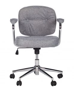 Furnitive Bürostuhl Orlu II - Webstoff / Eisen - Hellgrau / Chrom 15 Furnitive Bürostuhl Orlu II - Webstoff / Eisen - Hellgrau / Chrom -Deutschland Stühle Verkaufs-Shop 1000230748 220330 030 DETAILS P000000001000230748