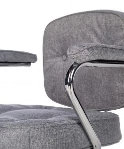 Furnitive Bürostuhl Orlu II - Webstoff / Eisen - Hellgrau / Chrom 21 Furnitive Bürostuhl Orlu II - Webstoff / Eisen - Hellgrau / Chrom -Deutschland Stühle Verkaufs-Shop 1000230748 220330 033 DETAILS P000000001000230748