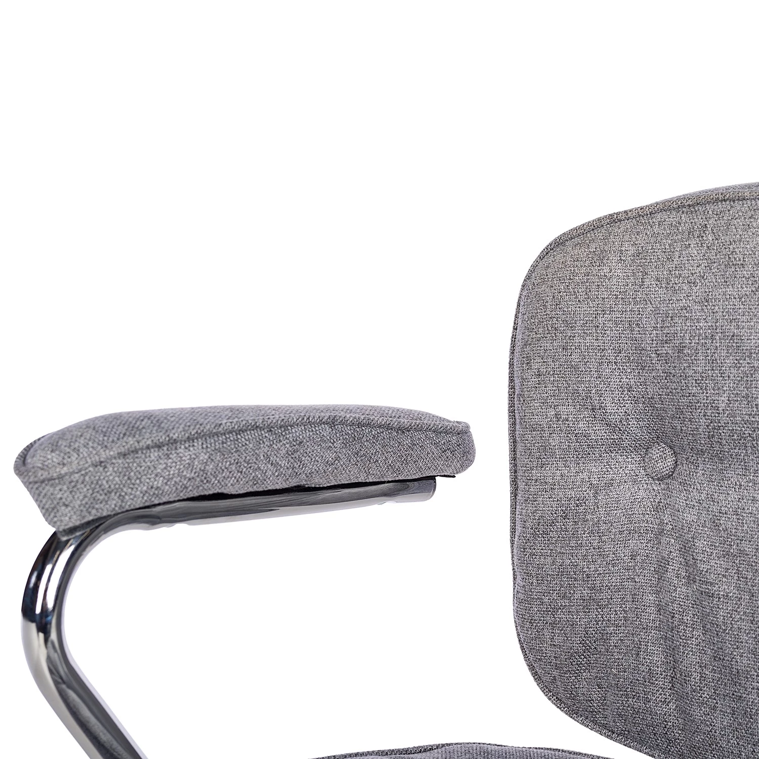 Furnitive Bürostuhl Orlu II - Webstoff / Eisen - Hellgrau / Chrom 11 Furnitive Bürostuhl Orlu II - Webstoff / Eisen - Hellgrau / Chrom – Bild 11