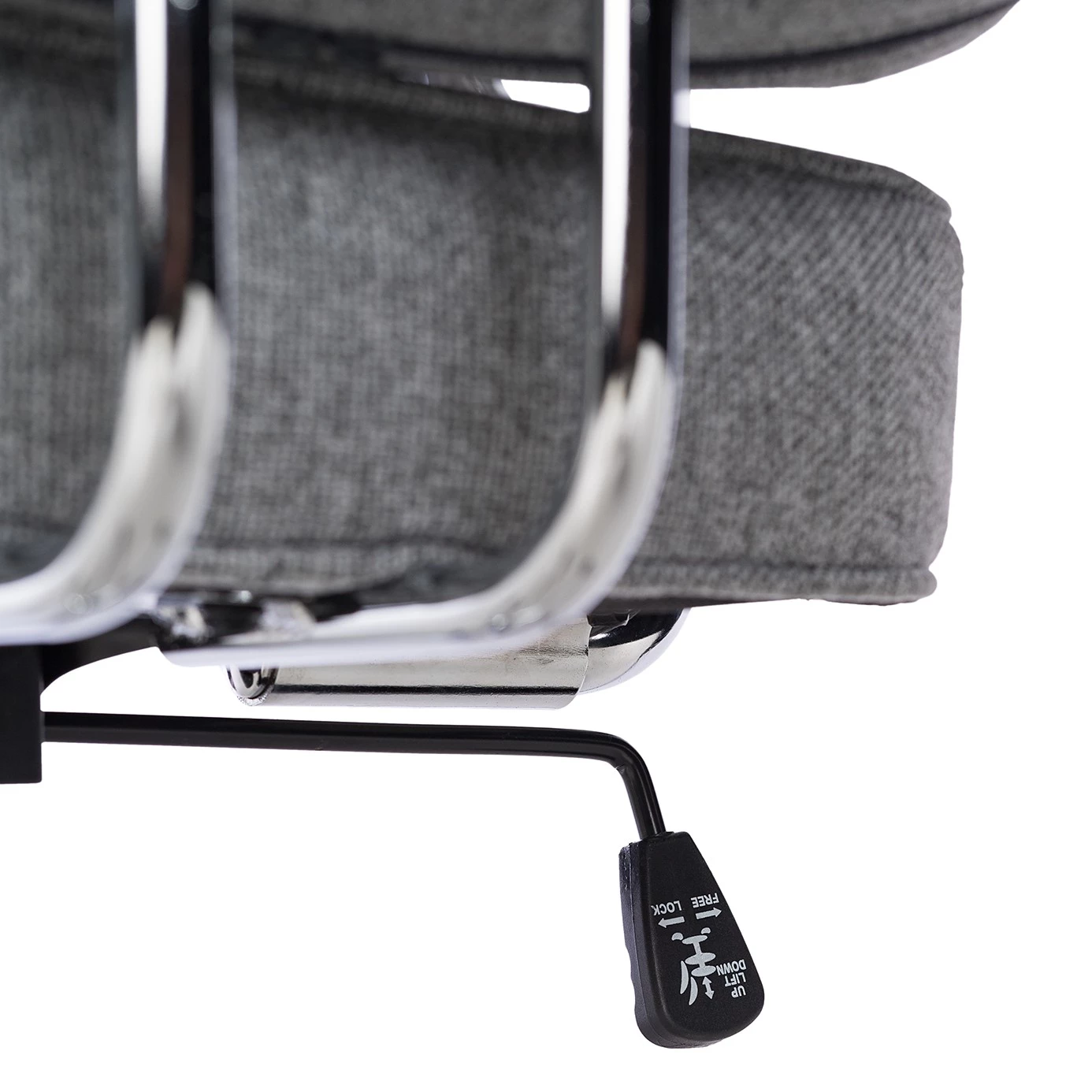 Furnitive Bürostuhl Orlu II - Webstoff / Eisen - Hellgrau / Chrom 13 Furnitive Bürostuhl Orlu II - Webstoff / Eisen - Hellgrau / Chrom – Bild 13