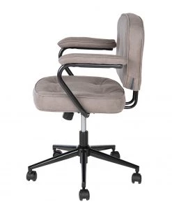 Furnitive Bürostuhl Orlu I - Microfaser / Eisen - Vintage Taupe / Schwarz -Deutschland Stühle Verkaufs-Shop 1000230752 220322 031 DETAILS P000000001000230752