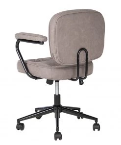 Furnitive Bürostuhl Orlu I - Microfaser / Eisen - Vintage Taupe / Schwarz -Deutschland Stühle Verkaufs-Shop 1000230752 220322 032 DETAILS P000000001000230752