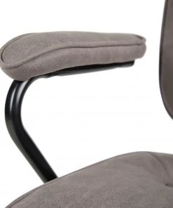Furnitive Bürostuhl Orlu I - Microfaser / Eisen - Vintage Taupe / Schwarz -Deutschland Stühle Verkaufs-Shop 1000230752 220322 034 DETAILS P000000001000230752