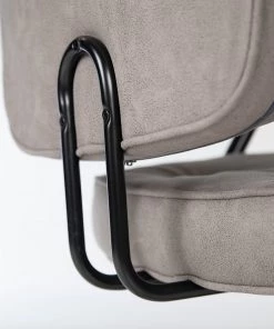 Furnitive Bürostuhl Orlu I - Microfaser / Eisen - Vintage Taupe / Schwarz -Deutschland Stühle Verkaufs-Shop 1000230752 220322 035 DETAILS P000000001000230752