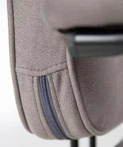 Furnitive Bürostuhl Orlu I - Microfaser / Eisen - Vintage Taupe / Schwarz -Deutschland Stühle Verkaufs-Shop 1000230752 220322 037 DETAILS P000000001000230752