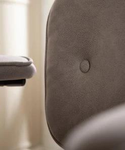 Furnitive Bürostuhl Orlu I - Microfaser / Eisen - Vintage Taupe / Schwarz -Deutschland Stühle Verkaufs-Shop 1000230752 220406 031 DETAILS P000000001000230752