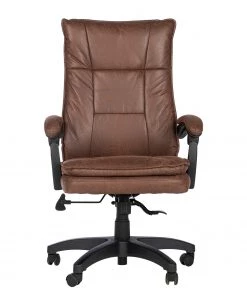 Furnitive Chefsessel Wisdom - Microfaser / Kunststoff - Vintage Braun / Schwarz -Deutschland Stühle Verkaufs-Shop 1000230753 220330 030 DETAILS P000000001000230753