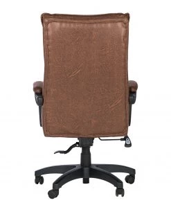 Furnitive Chefsessel Wisdom - Microfaser / Kunststoff - Vintage Braun / Schwarz -Deutschland Stühle Verkaufs-Shop 1000230753 220330 032 DETAILS P000000001000230753