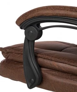Furnitive Chefsessel Wisdom - Microfaser / Kunststoff - Vintage Braun / Schwarz -Deutschland Stühle Verkaufs-Shop 1000230753 220330 033 DETAILS P000000001000230753