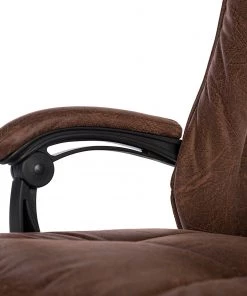 Furnitive Chefsessel Wisdom - Microfaser / Kunststoff - Vintage Braun / Schwarz -Deutschland Stühle Verkaufs-Shop 1000230753 220330 036 DETAILS P000000001000230753