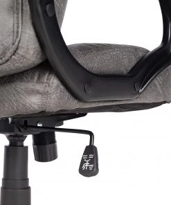 Furnitive Chefsessel Loyalton - Microfaser / Kunststoff - Vintage Grau / Schwarz -Deutschland Stühle Verkaufs-Shop 1000230754 220330 034 DETAILS P000000001000230754