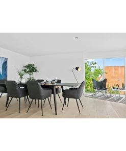 Red Living Armlehnenstuhl Pierry I (2er-Set) - Kunstleder / Stahl - Vintage Grau -Deutschland Stühle Verkaufs-Shop 1000231016 201125 16492300072 MOOD DETAILS P000000001000231016 mood