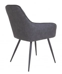 Red Living Armlehnenstuhl Pierry I (2er-Set) - Kunstleder / Stahl - Vintage Grau -Deutschland Stühle Verkaufs-Shop 1000231016 201125 16492300077 DETAILS P000000001000231016