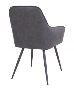 Red Living Armlehnenstuhl Pierry I (2er-Set) - Kunstleder / Stahl - Vintage Grau -Deutschland Stühle Verkaufs-Shop 1000231016 201125 16492300078 DETAILS P000000001000231016