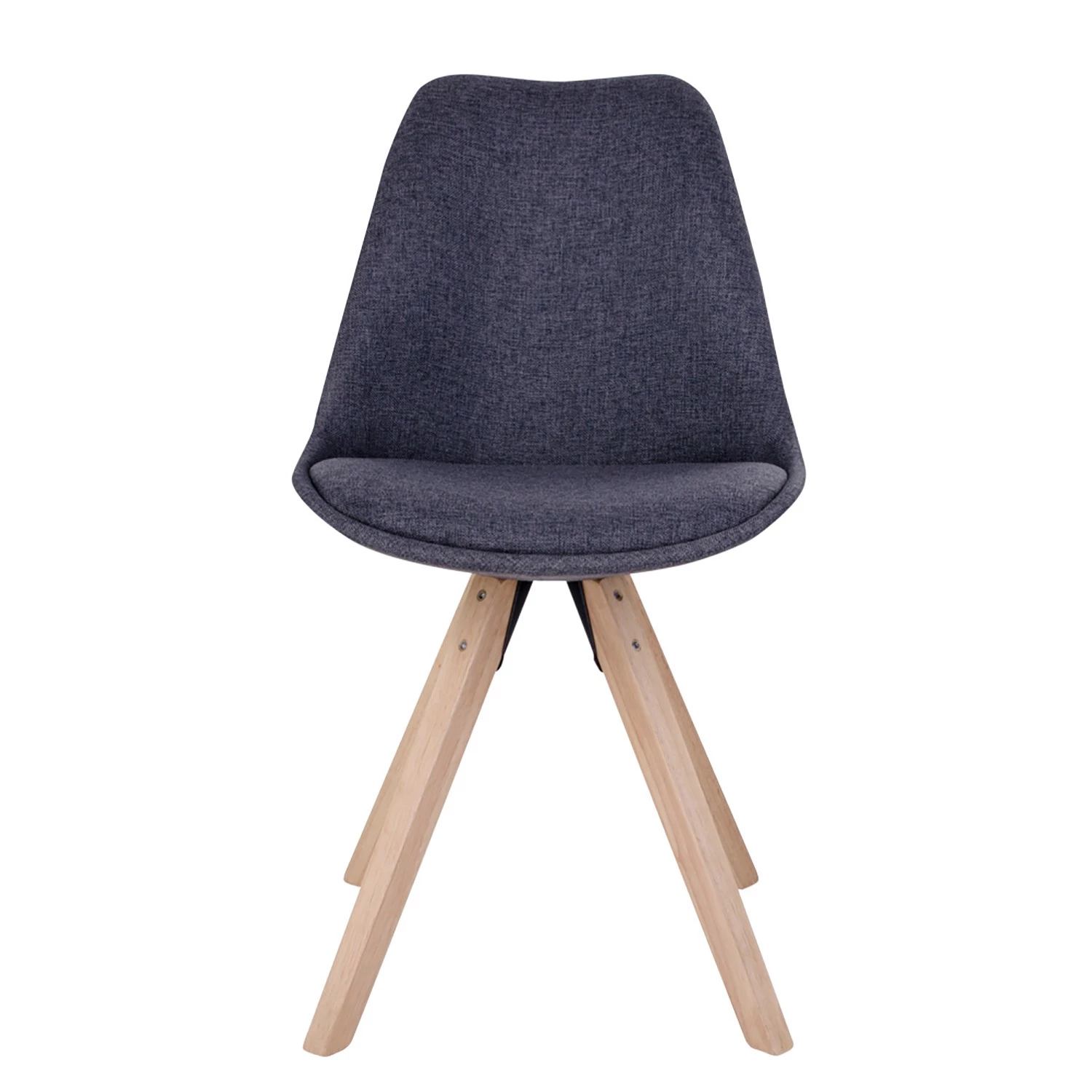 Norrwood Esszimmerstuhl Trebes II (2er-Set) - Webstoff / Holz - Dunkelgrau 2 Norrwood Esszimmerstuhl Trebes II (2er-Set) - Webstoff / Holz - Dunkelgrau – Bild 2