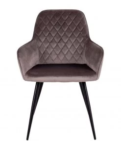 Loftscape Armlehnenstuhl Pierry II (2er-Set) - Samt / Stahl - Taupe -Deutschland Stühle Verkaufs-Shop 1000231020 201125 16492500107 DETAILS P000000001000231020