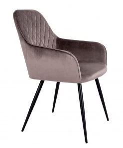 Loftscape Armlehnenstuhl Pierry II (2er-Set) - Samt / Stahl - Taupe -Deutschland Stühle Verkaufs-Shop 1000231020 201125 16492500108 DETAILS P000000001000231020