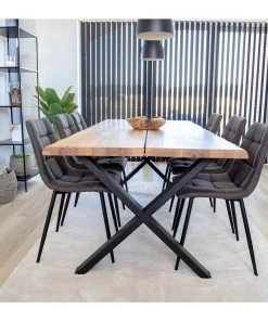 Loftscape Polsterstuhl Ormoy I (2er-Set) - Microfaser / Stahl - Grau / Schwarz -Deutschland Stühle Verkaufs-Shop 1000231021 201125 16492500116 MOOD DETAILS P000000001000231021 mood