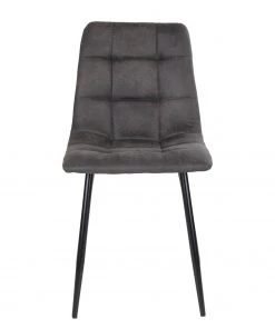 Loftscape Polsterstuhl Ormoy I (2er-Set) - Microfaser / Stahl - Grau / Schwarz -Deutschland Stühle Verkaufs-Shop 1000231021 201125 16492500117 DETAILS P000000001000231021