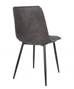 Loftscape Polsterstuhl Ormoy I (2er-Set) - Microfaser / Stahl - Grau / Schwarz -Deutschland Stühle Verkaufs-Shop 1000231021 201125 16492500119 DETAILS P000000001000231021