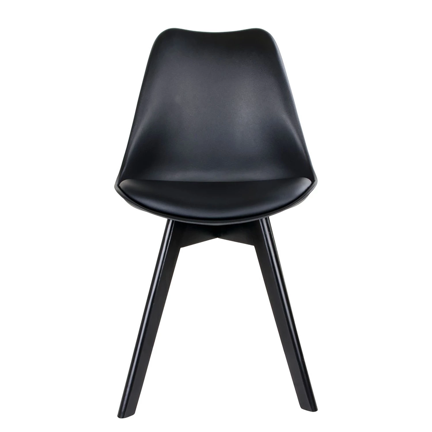 Norrwood Esszimmerstuhl Salon (2er-Set) - Kunststoff / Gummibaum massiv - Schwarz 2 Norrwood Esszimmerstuhl Salon (2er-Set) - Kunststoff / Gummibaum massiv - Schwarz – Bild 2