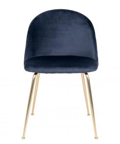 Red Living Polsterstuhl Maxou I (2er-Set) - Samt / Stahl - Nachtblau -Deutschland Stühle Verkaufs-Shop 1000231034 201125 16492900213 DETAILS P000000001000231034