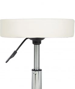 Furnitive Drehhocker Leek - Kunstleder / Metall - Weiß -Deutschland Stühle Verkaufs-Shop 1000231308 220406 030 DETAILS P000000001000231308