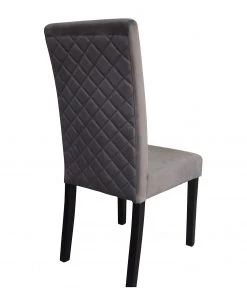 Loftscape Polsterstuhl Moux (2er-Set) - Samt / Gummibaum massiv - Grau / Schwarz -Deutschland Stühle Verkaufs-Shop 1000232778 210504 11353300004 DETAILS P000000001000232778