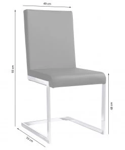 Loftscape Freischwinger Talcott (2er-Set) - Kunstleder / Chrom - Schwarz 9 Loftscape Freischwinger Talcott (2er-Set) - Kunstleder / Chrom - Schwarz -Deutschland Stühle Verkaufs-Shop 1000232814 201204 14063100081 SKETCH DETAILS P000000001000232814 sketch