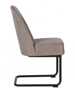 Fredriks Freischwinger Coggia (2er-Set) - Webstoff / Eisen - Cappuccino / Schwarz -Deutschland Stühle Verkaufs-Shop 1000234595 210811 11595900049 DETAILS P000000001000234595