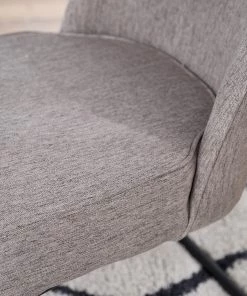 Fredriks Freischwinger Coggia (2er-Set) - Webstoff / Eisen - Cappuccino / Schwarz -Deutschland Stühle Verkaufs-Shop 1000234595 210929 08555600060 DETAILS P000000001000234595