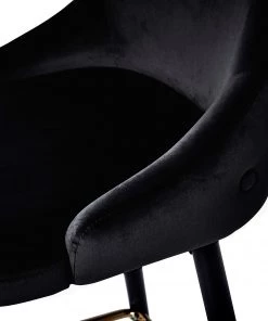 Jack & Alice Polsterstuhl Loix (2er-Set) - Samt / Stahl - Schwarz -Deutschland Stühle Verkaufs-Shop 1000234601 210115 12513500044 DETAILS P000000001000234601