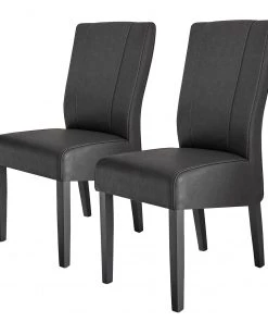 LC Spa Polsterstuhl Mango (2er-Set) - Kunstleder - Grau