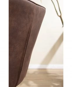 Mørteens Armlehnenstuhl Ternes - Microfaser / Stahl - Dunkelbraun / Schwarz -Deutschland Stühle Verkaufs-Shop 1000235383 220517 030 DETAILS P000000001000235383