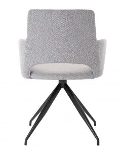 Mørteens Armlehnenstuhl Publier - Webstoff / Stahl - Grau meliert / Schwarz -Deutschland Stühle Verkaufs-Shop 1000235393 210818 08500400061 DETAILS P000000001000235393