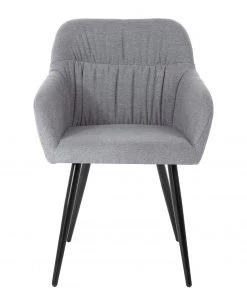 Mørteens Armlehnenstuhl Senon - Webstoff / Stahl - Grau meliert / Schwarz -Deutschland Stühle Verkaufs-Shop 1000235395 210818 08500500075 DETAILS P000000001000235395