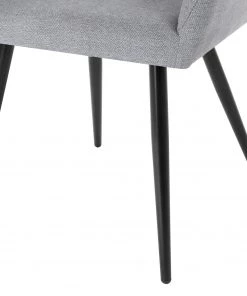 Mørteens Armlehnenstuhl Senon - Webstoff / Stahl - Grau meliert / Schwarz -Deutschland Stühle Verkaufs-Shop 1000235395 210818 08500500080 DETAILS P000000001000235395