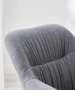 Mørteens Armlehnenstuhl Senon - Webstoff / Stahl - Grau meliert / Schwarz -Deutschland Stühle Verkaufs-Shop 1000235395 220622 030 DETAILS P000000001000235395