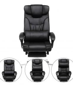 Loftscape Bürostuhl Flers - Kunstleder / Edelstahl - Schwarz -Deutschland Stühle Verkaufs-Shop 1000235719 210118 06422000150 DETAILS P000000001000235719