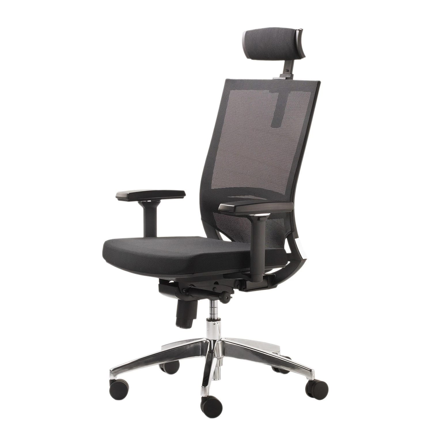 Mayer Sitzmöbel Bürodrehstuhl myOPTIMAX III - Flachgewebe / Aluminium - Schwarz 1 Mayer Sitzmöbel Bürodrehstuhl myOPTIMAX III - Flachgewebe / Aluminium - Schwarz